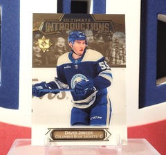 David Jiricek 2022-23 - Ultimate Introductions Rookie /49 Ultimate Collection Upper Deck